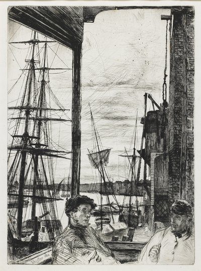 Rotherhithe da "Sedici incisioni di scene sul Tamigi e altri soggetti" da James Abbott McNeill Whistler