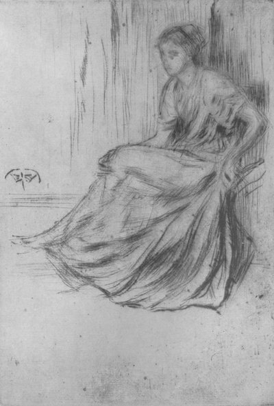 Ragazza seduta, c1869, 1904 da James Abbott McNeill Whistler