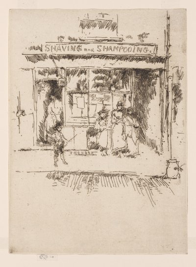 Rasatura e Shampoo, c.1886-88 da James Abbott McNeill Whistler