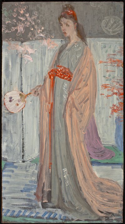 Schizzo per Rose e Argento: La Principessa del Paese della Porcellana, 1863-64 da James Abbott McNeill Whistler