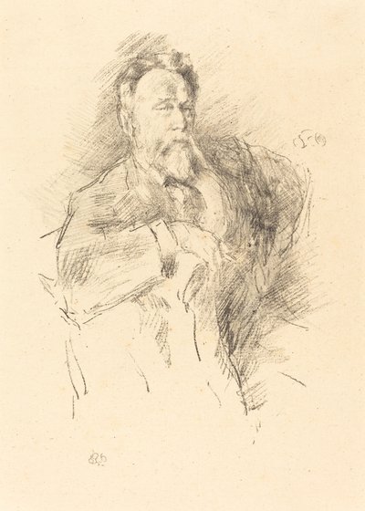 Schizzo di William E. Henley, 1896 da James Abbott McNeill Whistler