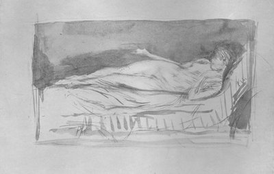 Schizzo di una ragazza, nuda da James Abbott McNeill Whistler