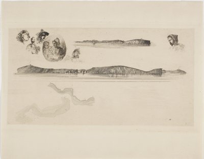 Schizzi sulla piastra del Coast Survey da James Abbott McNeill Whistler