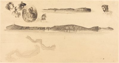 Schizzi sulla tavola del Coast Survey da James Abbott McNeill Whistler