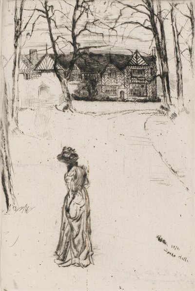 Speke Hall: Il Viale da James Abbott McNeill Whistler