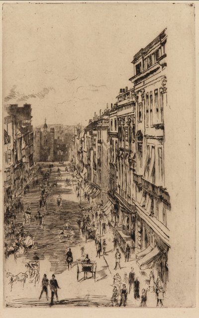 Via di San Giacomo, 1878 da James Abbott McNeill Whistler