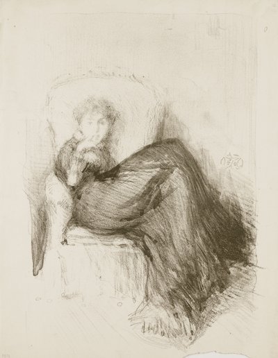 Studio: Maud seduta, 1878 da James Abbott McNeill Whistler