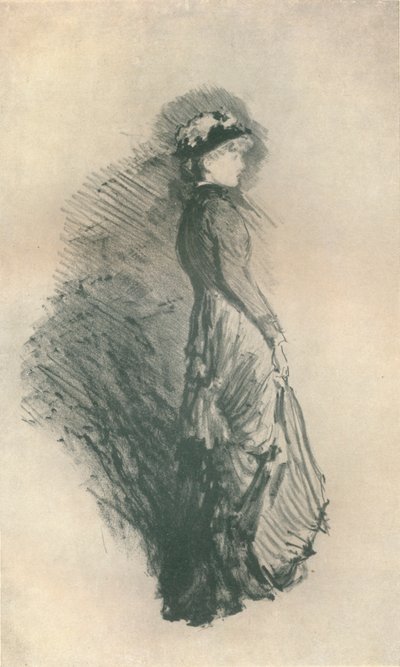 Studio: Figura in piedi, 1878, 1904 da James Abbott McNeill Whistler