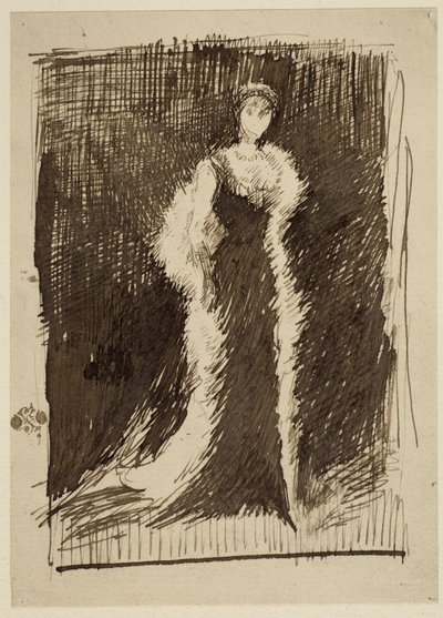 Studio per Arrangement in Black: Lady Meux, 1881 da James Abbott McNeill Whistler