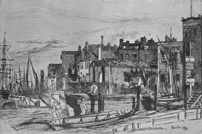 Polizia del Tamigi precedentemente chiamata Wapping Wharf, 1859, 1903 da James Abbott McNeill Whistler
