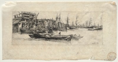 Magazzino sul Tamigi, 1859 da James Abbott McNeill Whistler