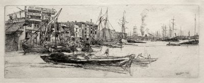 Magazzino del Tamigi, 1871 da James Abbott McNeill Whistler