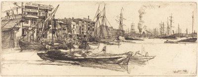 Magazzini del Tamigi da James Abbott McNeill Whistler