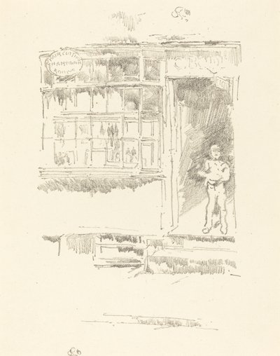 La bottega del barbiere nelle scuderie da James Abbott McNeill Whistler