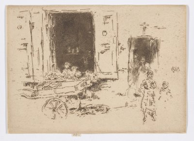 Il Barrow - Quartiere dei Marolles, Bruxelles da James Abbott McNeill Whistler