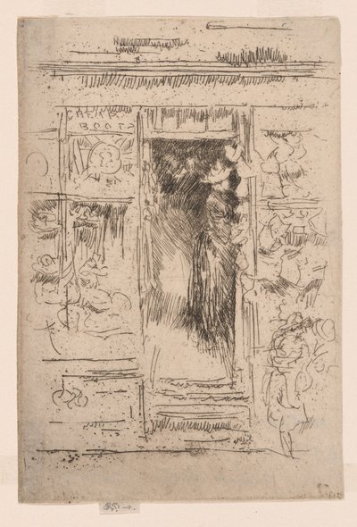 Il negozio di cappelli, c.1884-86 da James Abbott McNeill Whistler
