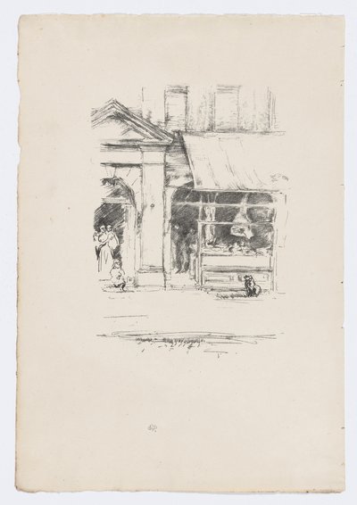 Il cane del macellaio da James Abbott McNeill Whistler