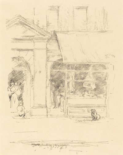 Il cane del macellaio, 1896 da James Abbott McNeill Whistler