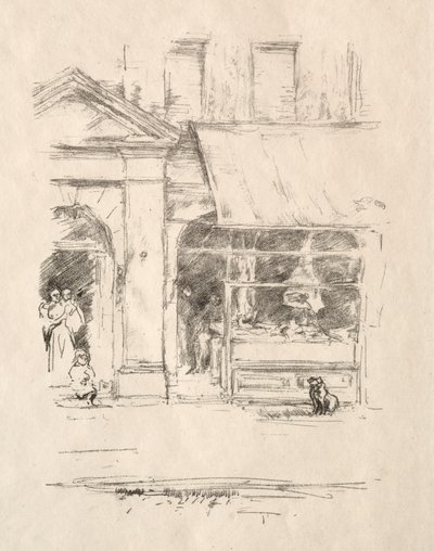 Il cane del macellaio, 1896 da James Abbott McNeill Whistler