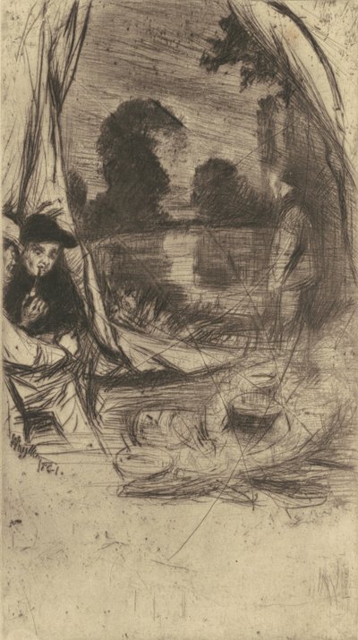 Il campo, 1861 pubblicato 1879 da James Abbott McNeill Whistler