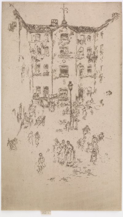 Il Cortile, Bruxelles, 1887 da James Abbott McNeill Whistler