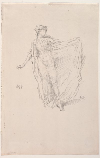 La ragazza danzante, 1890 da James Abbott McNeill Whistler