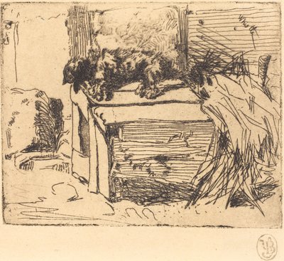 Il cane sulla cuccia da James Abbott McNeill Whistler
