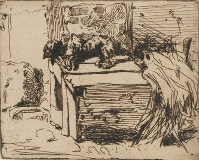 Il cane sulla cuccia da James Abbott McNeill Whistler
