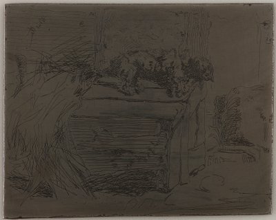 Il cane sulla cuccia da James Abbott McNeill Whistler