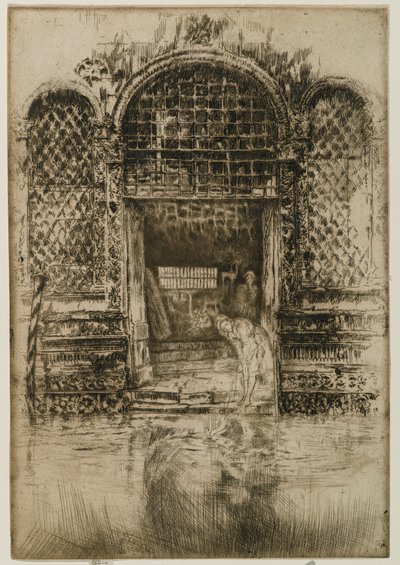 La porta, 1880 da James Abbott McNeill Whistler
