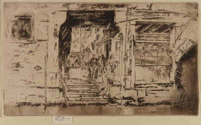 Il negozio di pesce, Venezia da James Abbott McNeill Whistler