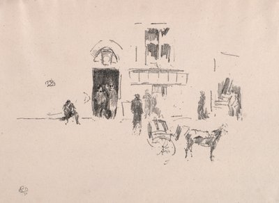 La porta del palcoscenico del Gaiety, 1879 da James Abbott McNeill Whistler