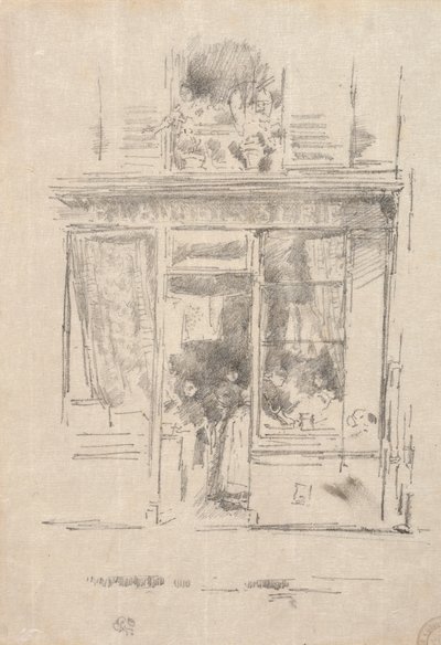 La lavandaia - La Blanchisseuse de la Place Dauphine da James Abbott McNeill Whistler