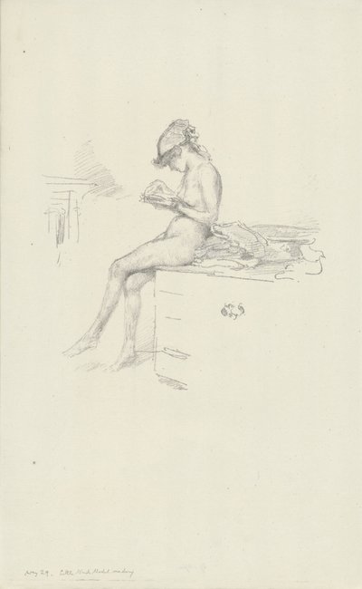 La piccola modella nuda, che legge da James Abbott McNeill Whistler