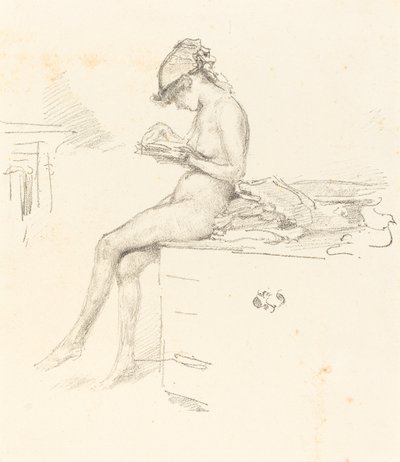 La piccola modella nuda che legge, 1889-1890 da James Abbott McNeill Whistler