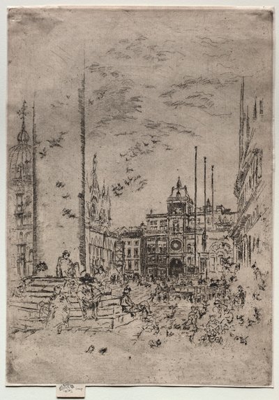 La Piazzetta, 1880 da James Abbott McNeill Whistler