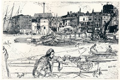 Il Pool di Londra, 1859, 1904 da James Abbott McNeill Whistler