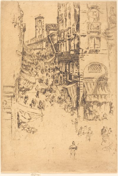 Il Rialto, 1880 da James Abbott McNeill Whistler