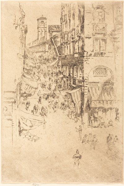 Il Rialto, 1880 da James Abbott McNeill Whistler