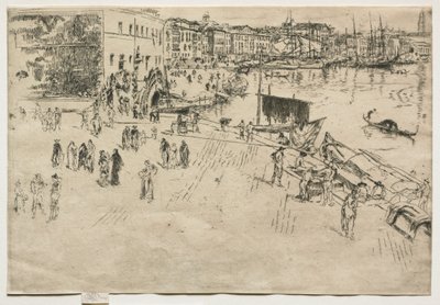 La Riva, n. 1, 1880 da James Abbott McNeill Whistler