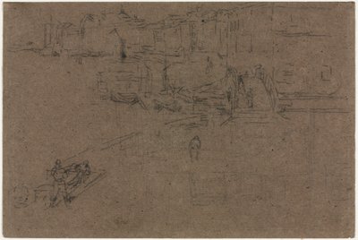 La Riva, Venezia da James Abbott McNeill Whistler