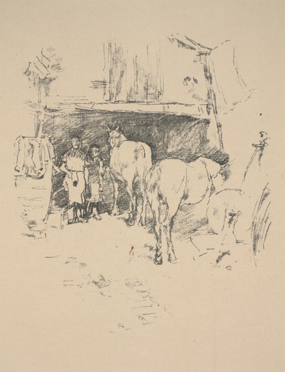 Il Cortile del Fabbro da James Abbott McNeill Whistler