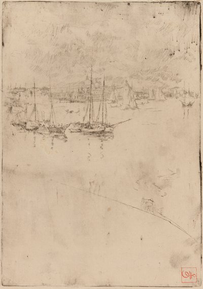 Il battello a vapore, Venezia, 1879-1880 da James Abbott McNeill Whistler