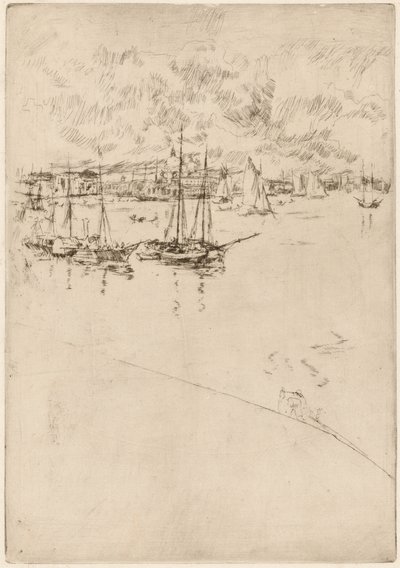 Il battello a vapore, Venezia, 1879-1880 da James Abbott McNeill Whistler