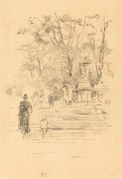 I Gradini, Lussemburgo, 1893 da James Abbott McNeill Whistler