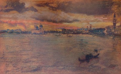 La tempesta, tramonto, 1880 da James Abbott McNeill Whistler