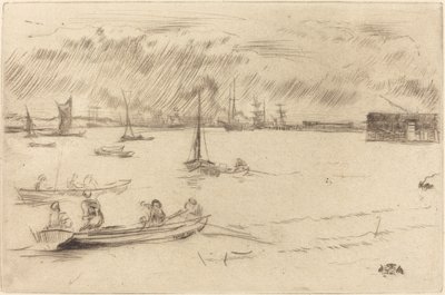 Il Tamigi verso Erith, c. 1877 da James Abbott McNeill Whistler