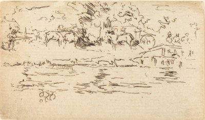 Il sentiero di traino da James Abbott McNeill Whistler
