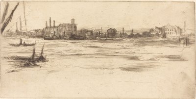 Il Tamigi in tempesta, c. 1875 da James Abbott McNeill Whistler