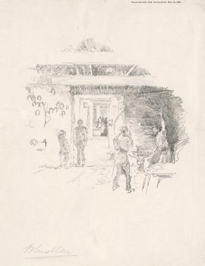 Il fabbro dei pneumatici da James Abbott McNeill Whistler